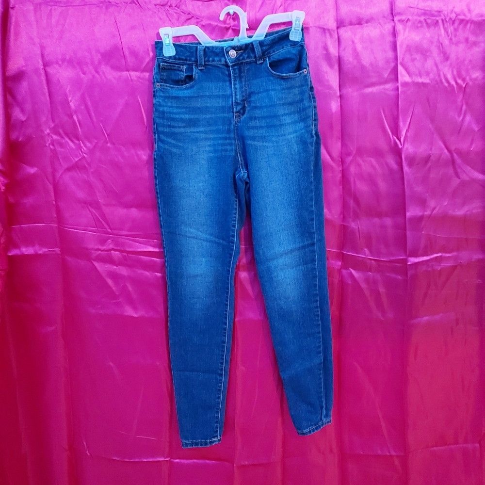 High Rise Dark Wash Skinny Jeans